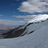 61 Volcan Parinacota 6.342msnm desde las laderas del Pomerape 6.282msnm