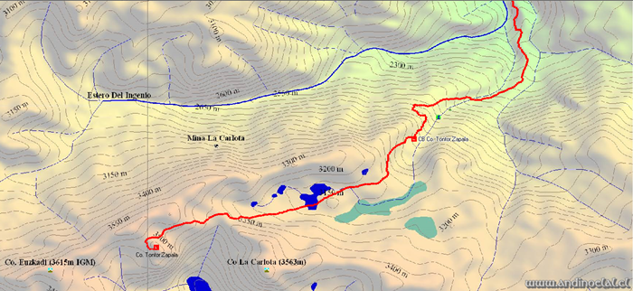 Tramo Superior Track Ascenso Cerro Tontor Zapala 3.610msnm